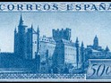 Spain 1938 Monumentos 50 CTS Multicolor Edifil 848c